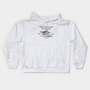 Uncle Sam Sends His Regards Kids Hoodie